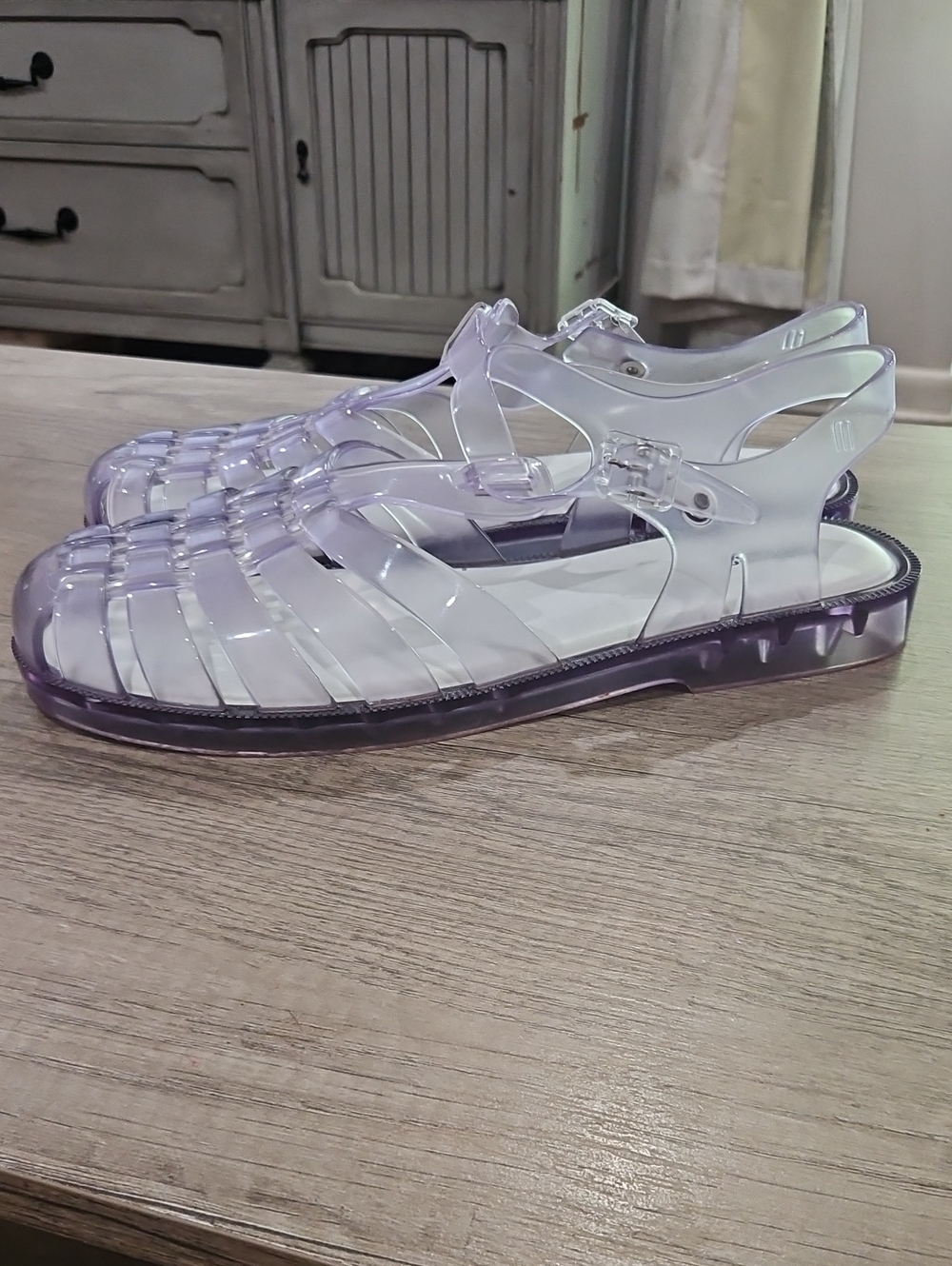 Melissa Possession Clear jelly Sandals Women's size 10